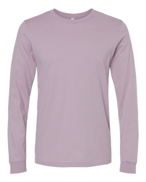 BELLA + CANVAS 3501, Unisex Jersey Long Sleeve Tee, Light Violet