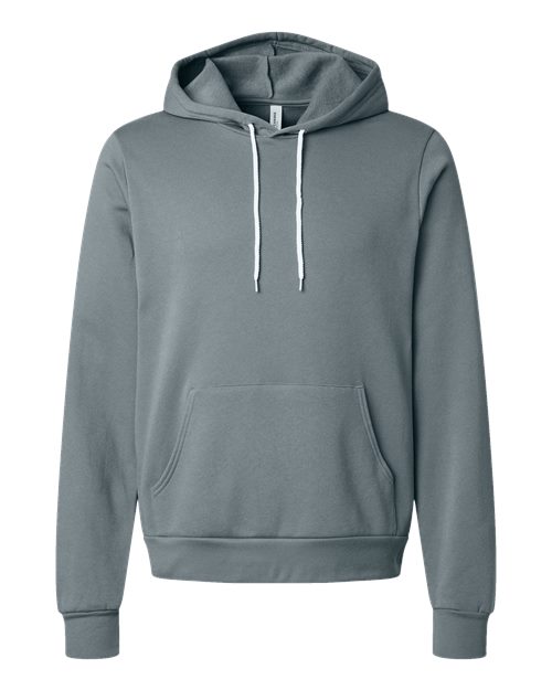 BELLA + CANVAS 3719, Unisex Sponge Fleece Hoodie Sweatshirt, Blue Storm