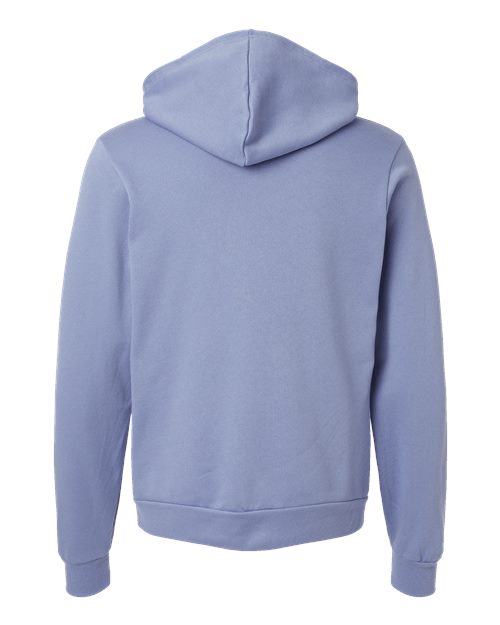 BELLA + CANVAS 3719, Unisex Sponge Fleece Hoodie Sweatshirt, Lavender Blue