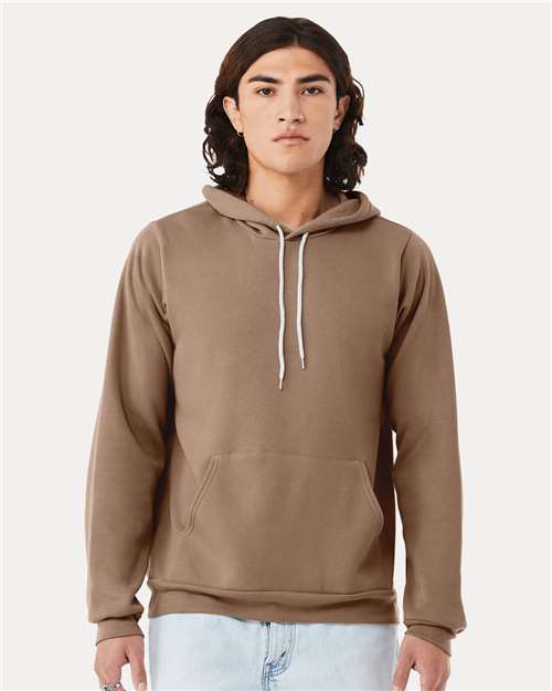 BELLA + CANVAS 3719, Unisex Sponge Fleece Hoodie Sweatshirt, Vintage Brown