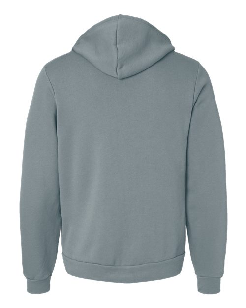 BELLA + CANVAS 3739, Unisex Sponge Fleece Full-zip Hoodie Sweatshirt, Blue Storm