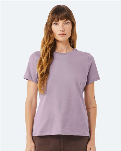 BELLA + CANVAS 6400, Women’s Relaxed Jersey Tee, Light Violet