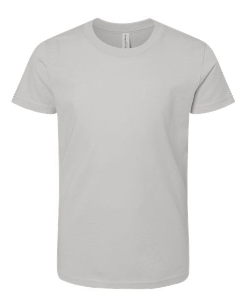 BELLA + CANVAS 3001Y, Youth Jersey Tee, Solid Athletic Grey