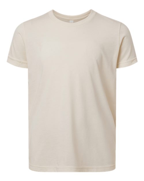 BELLA + CANVAS 3413Y, Youth Triblend Tee, Solid Natural Triblend