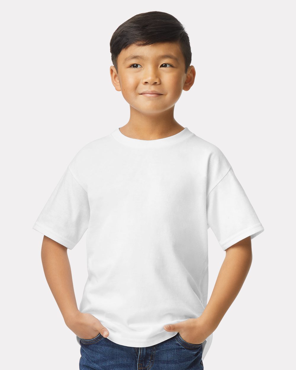 Gildan 65000B, Youth Softstyle Midweight T-shirt, Light Blue