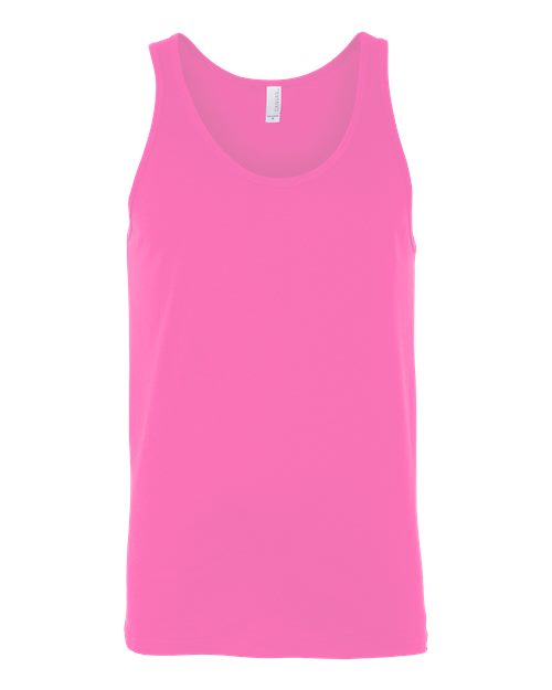 BELLA + CANVAS 3480CVC, Unisex Heather Cvc Tank, Neon Pink