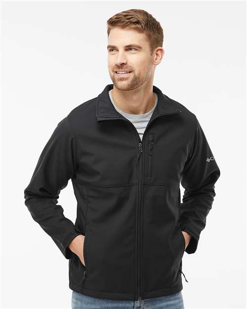 Men's Ascender™ Soft Shell Jacket - - 12279 Black 09224 2025 Fleece and Outerwear 212483 Columbia Employee Appreciation Full-Zips Jackets Long Sleeves Mens & Unisex Outerwear Pockets Polyester - 100% Premium Fashion S&S Exclusive Brands Soft Shells UG Playbook Uniforming & Gifting Playbook - Corporate Uniformi Uniforming & Gifting Playbook Corporate Uniforms Visible Logos Water Resistant WSG Re-Branding