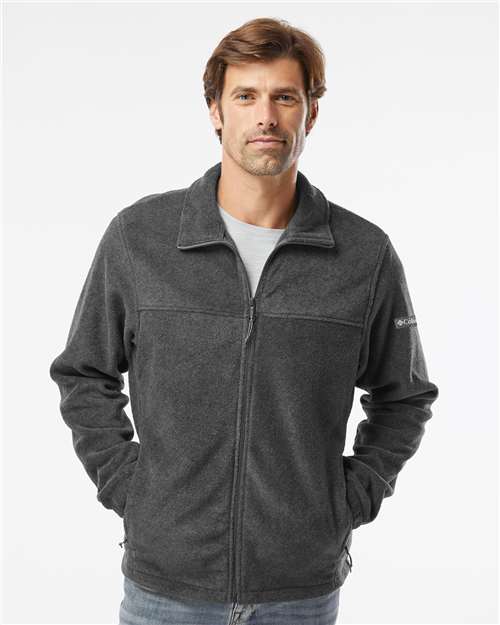 Columbia 212478, Men's Steens Mountain Full Zip 2.0 Jacket, Charcoal Heather
