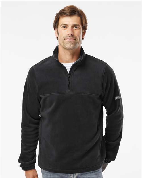 Men's Steens Mountain™ Half-Zip Pullover - - 12284 Black 09824 2025 Fleece and Outerwear 212486 Columbia Cotton Fleece Long Sleeves Mens & Unisex Outerwear Polyester - 100% Premium Fashion Pullovers Quarter-Zips S&S Exclusive Brands the edit fall fleece 2025 Tops Visible Logos Your Guide to Corporate Apparel