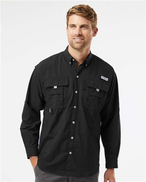 Columbia 212463, Men's Pfg Bahama Ii Shirt, Black