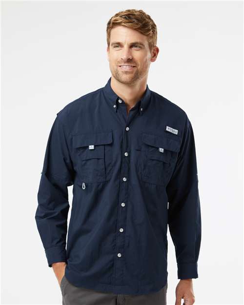 Columbia 212463, Men's Pfg Bahama Ii Shirt, Collegiate Navy