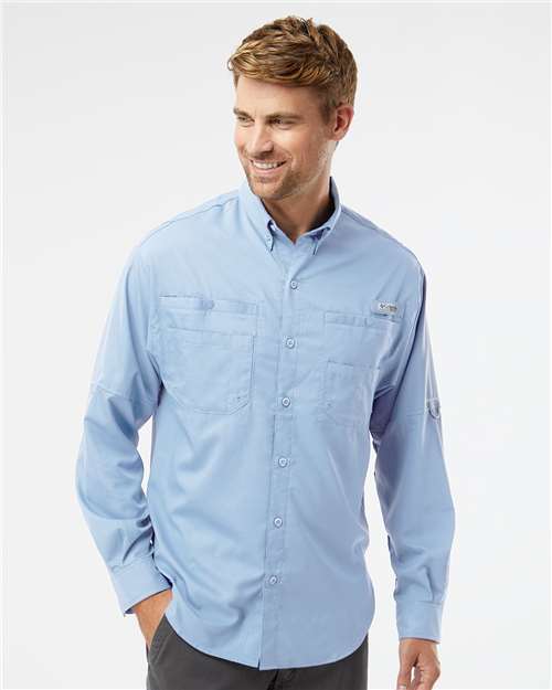 Men's PFG Tamiami™ II Shirt - - 12291 Sail 14224 212467 Antimicrobial Columbia Long Sleeves Mens & Unisex Moisture-Management Pockets Polyester Polyester - 100% Premium Fashion Resort S&S Exclusive Brands Sun/UV Protection Tops Visible Logos Wovens Wovens & Dress Shirts