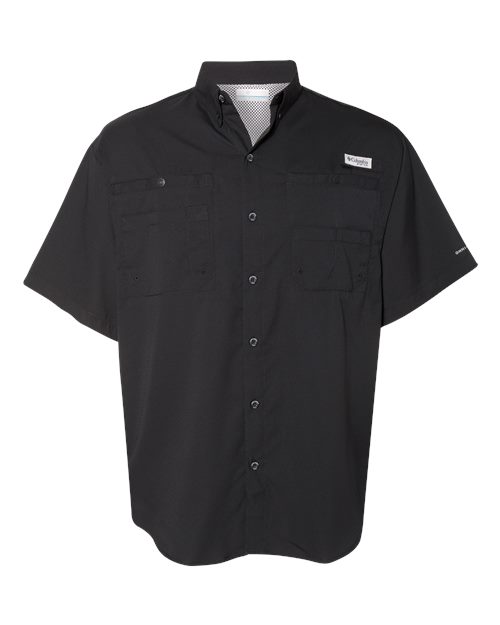 Columbia 212468, Men's Pfg Tamiami Ii Short Sleeve Shirt, Black