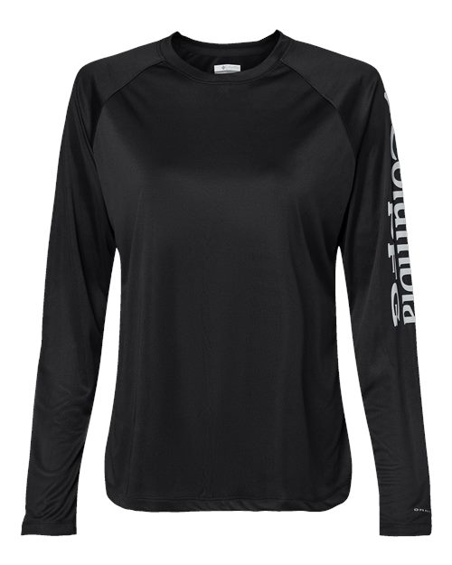 Columbia 212485, Women's Pfg Tidal Tee Ii Long Sleeve, Black/ Cirrus Grey