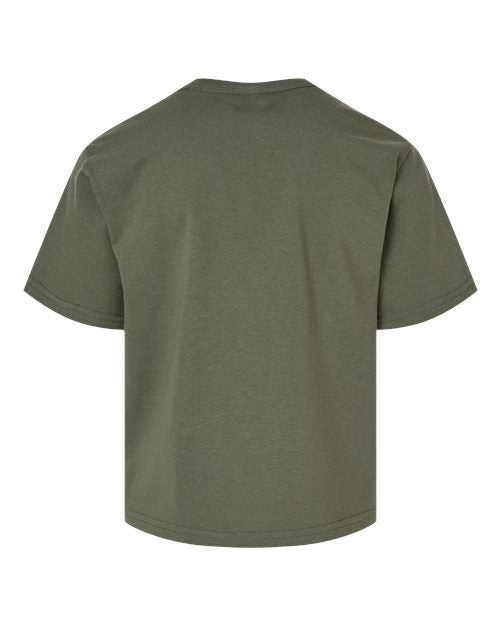 M&O 4850, Youth Gold Soft Touch T-shirt, Military Green