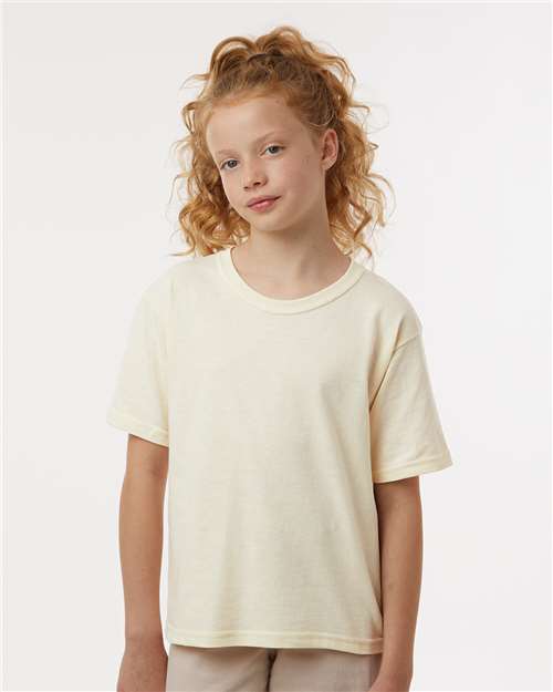 M&O 4850, Youth Gold Soft Touch T-shirt, Natural
