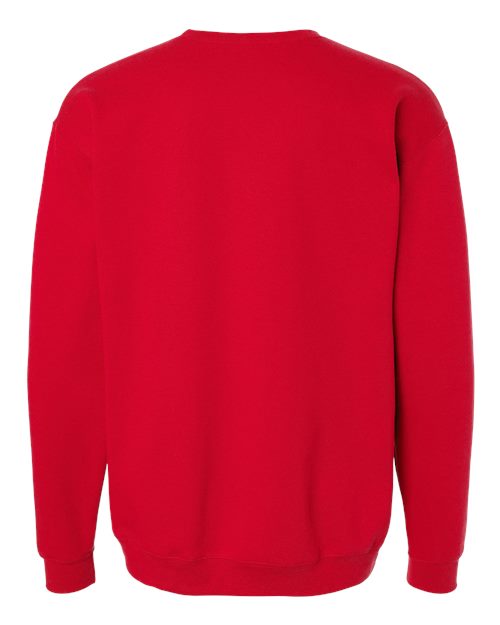 M&O 3340, Unisex Crewneck Fleece, Red