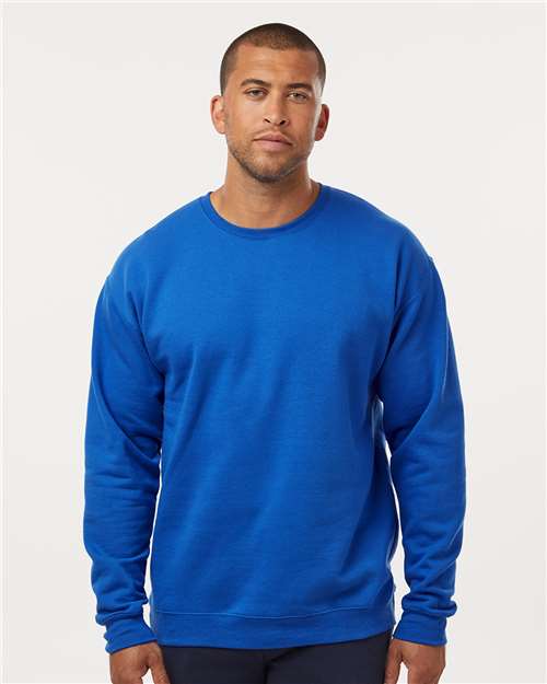 M&O 3340, Unisex Crewneck Fleece, Royal