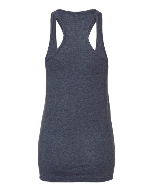 M&O 3590, Women's Racerback Blend Tank, Heather Navy