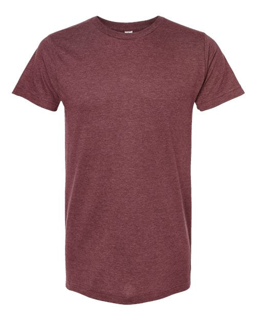 M&O 4502, Fine Jersey T-shirt, Heather Burgundy