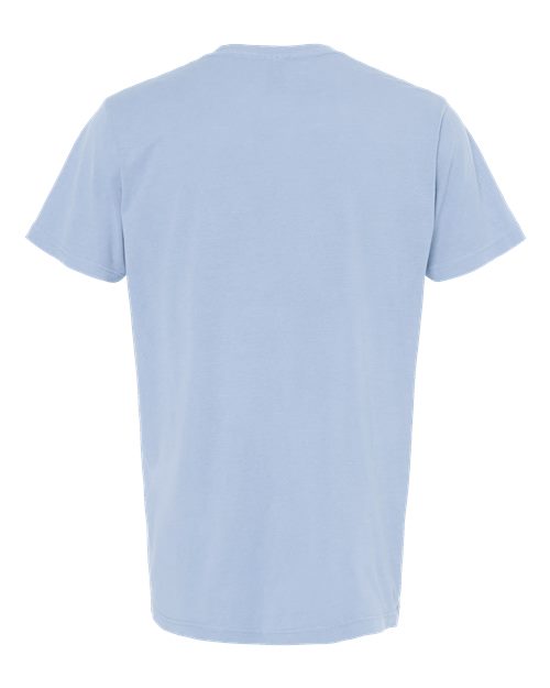 M&O 6500M, Unisex Vintage Garment-dyed T-shirt, Chambray
