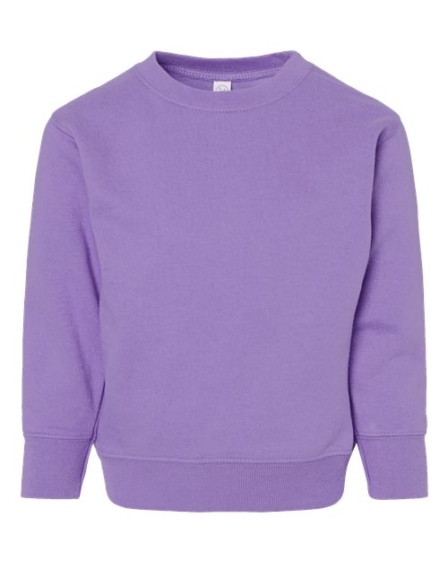 Rabbit Skins 3317, Toddler Fleece Crewneck Sweatshirt, Lavender