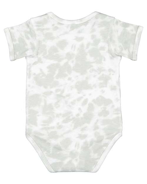 Rabbit Skins 4424, Infant Fine Jersey Bodysuit, Haze Tie Dye