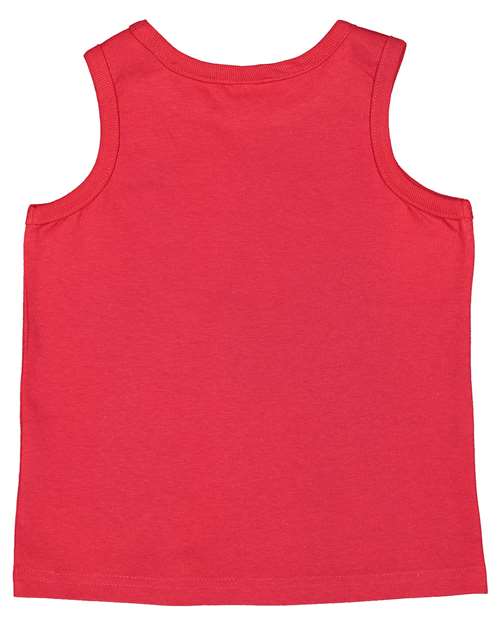 Rabbit Skins 3323, Toddler Fine Jersey Tank, Red
