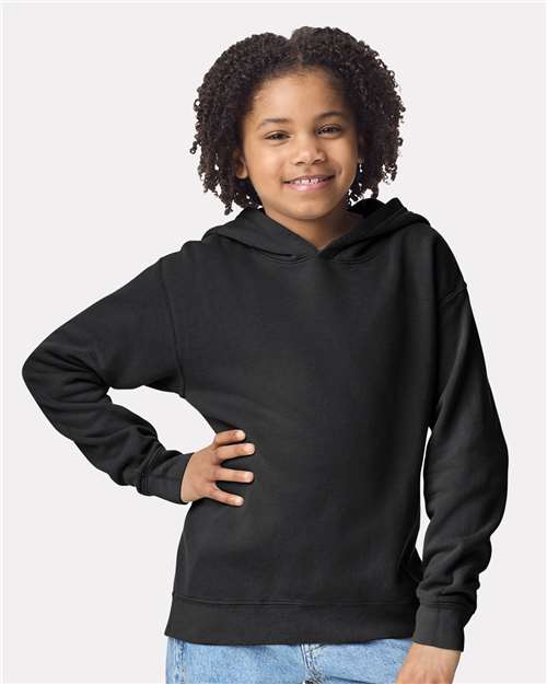 Youth Garment-Dyed Lightweight Fleece Hooded Sweatshirt - - 12441 - Toronto Screen Printing- Color