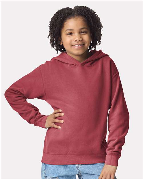 Youth Garment-Dyed Lightweight Fleece Hooded Sweatshirt - - 12441 - Toronto Screen Printing- Color