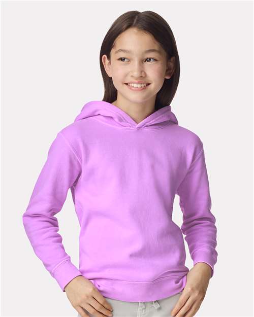 Youth Garment-Dyed Lightweight Fleece Hooded Sweatshirt - - 12441 - Toronto Screen Printing- Color