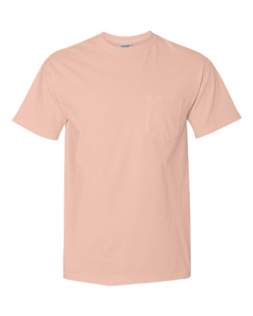 Comfort Colors 6030, Unisex Garment-dyed Heavyweight Pocket T-shirt, Peachy