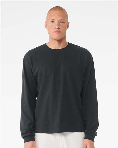 BELLA + CANVAS 3511, 6 Oz. Heavyweight Long Sleeve Tee, Dark Grey