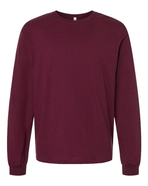 BELLA + CANVAS 3511, 6 Oz. Heavyweight Long Sleeve Tee, Maroon