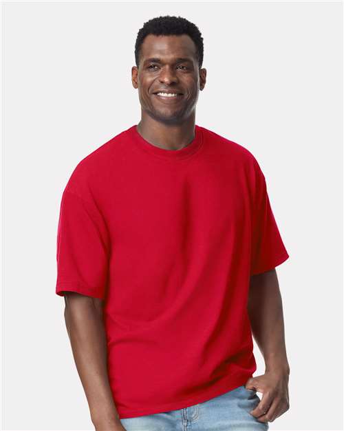 Unisex Hammer™ Maxweight T-Shirt - - 12448 Cherry Red 02360 2025 T-Shirt Guide 2025 T-Shirt Guide Heavyweight 2025 T-Shirt Guide Uniforms 7-7.9 oz 75000 Best Selling Brands Core T-Shirts Cotton Cotton - 100% Cotton - Ringspun Gildan Mens & Unisex New Oversized Playbook - Events Playbook - Sporting Events Playbook Summer to School Short Sleeves Side Seams T-Shirts T-Shirts - Premium Tear Away Tops