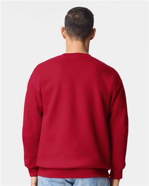 Gildan 19000, Unisex Hammer Maxweight Crewneck Sweatshirt, Cherry Red