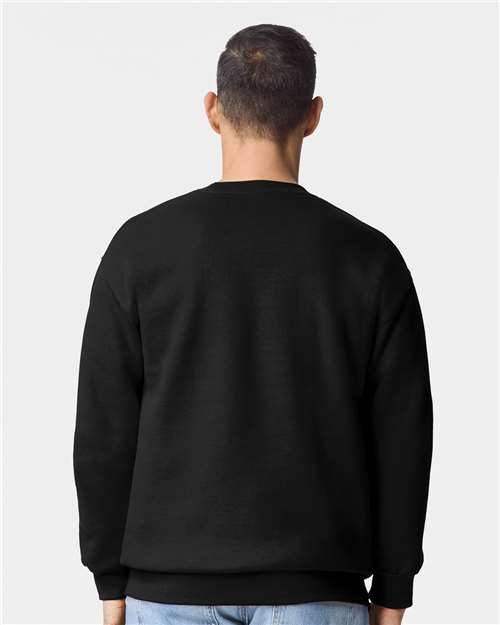 Gildan 19000, Unisex Hammer Maxweight Crewneck Sweatshirt, Pitch Black