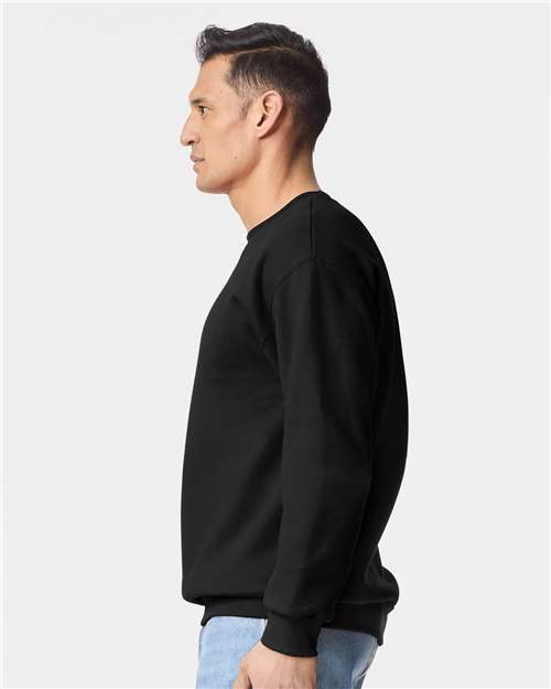 Gildan 19000, Unisex Hammer Maxweight Crewneck Sweatshirt, Pitch Black
