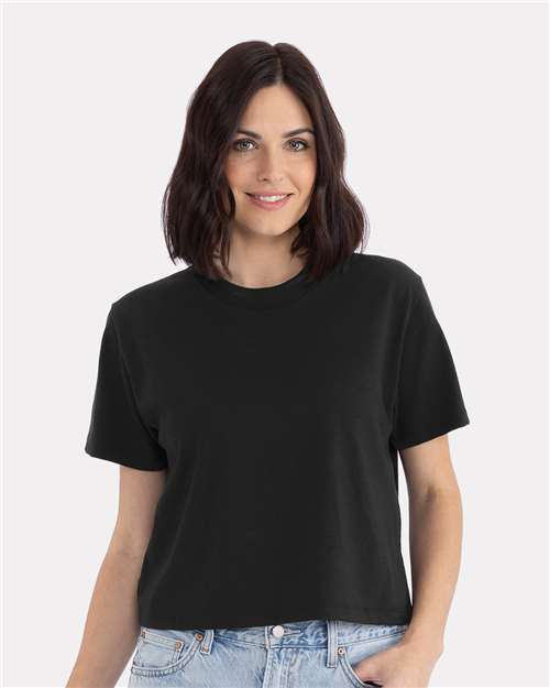 Next Level 7610, Women's Heavyweight Boxy Tee, Black