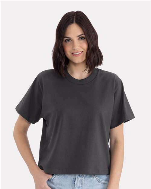 Next Level 7610, Women's Heavyweight Boxy Tee, Graphite Black