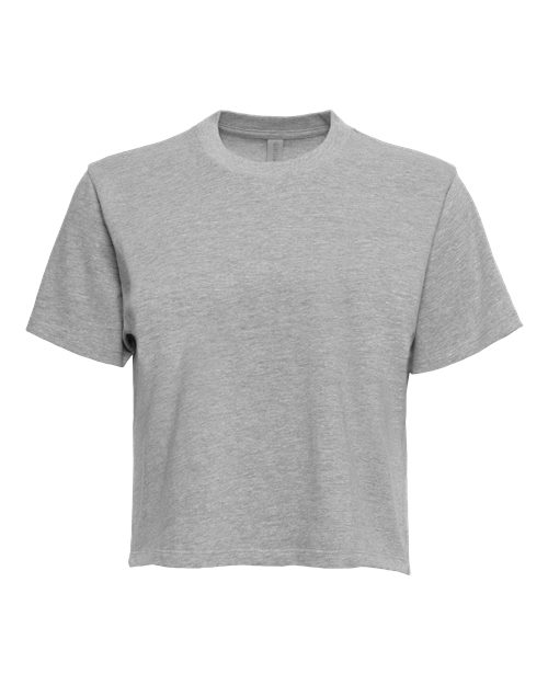 Next Level 7610, Women's Heavyweight Boxy Tee, Heather Grey