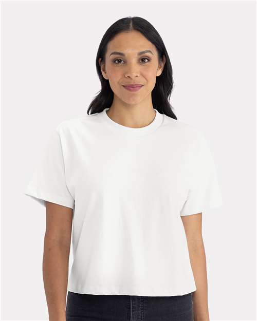 Next Level 7610, Women's Heavyweight Boxy Tee, White