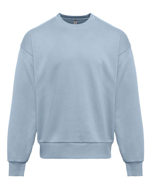 Next Level 9007, Unisex Heavyweight Crewneck Sweatshirt, Stonewash Denim