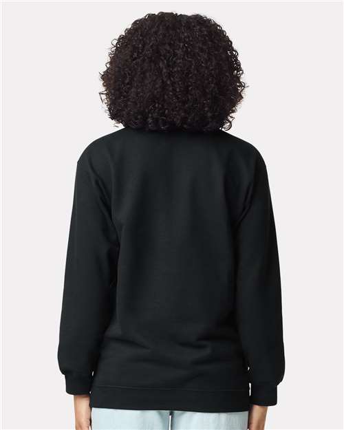 Gildan SF008, Unisex Softstyle Midweight Quarter-zip Sweatshirt, Black