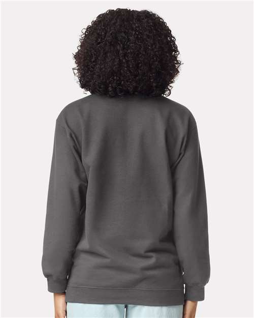 Gildan SF008, Unisex Softstyle Midweight Quarter-zip Sweatshirt, Charcoal