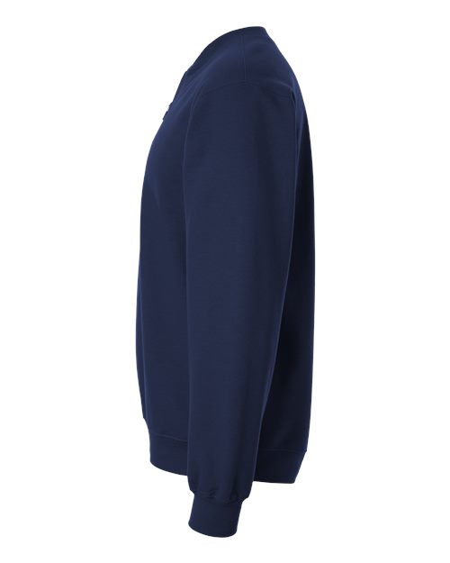 Gildan SF008, Unisex Softstyle Midweight Quarter-zip Sweatshirt, Navy