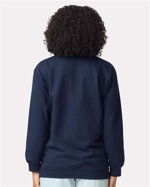 Gildan SF008, Unisex Softstyle Midweight Quarter-zip Sweatshirt, Navy