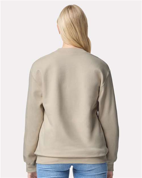 Gildan SF008, Unisex Softstyle Midweight Quarter-zip Sweatshirt, Sand