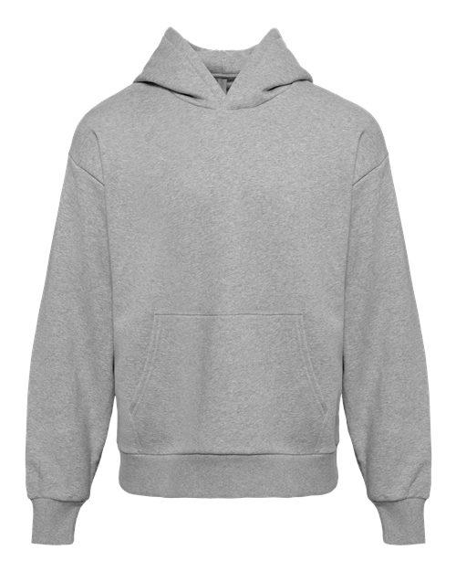 Next Level 9307, Unisex Heavyweight Fleece Hoodie Sweatshirt, Heather Grey