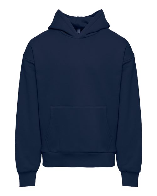 Next Level 9307, Unisex Heavyweight Fleece Hoodie Sweatshirt, Midnight Navy